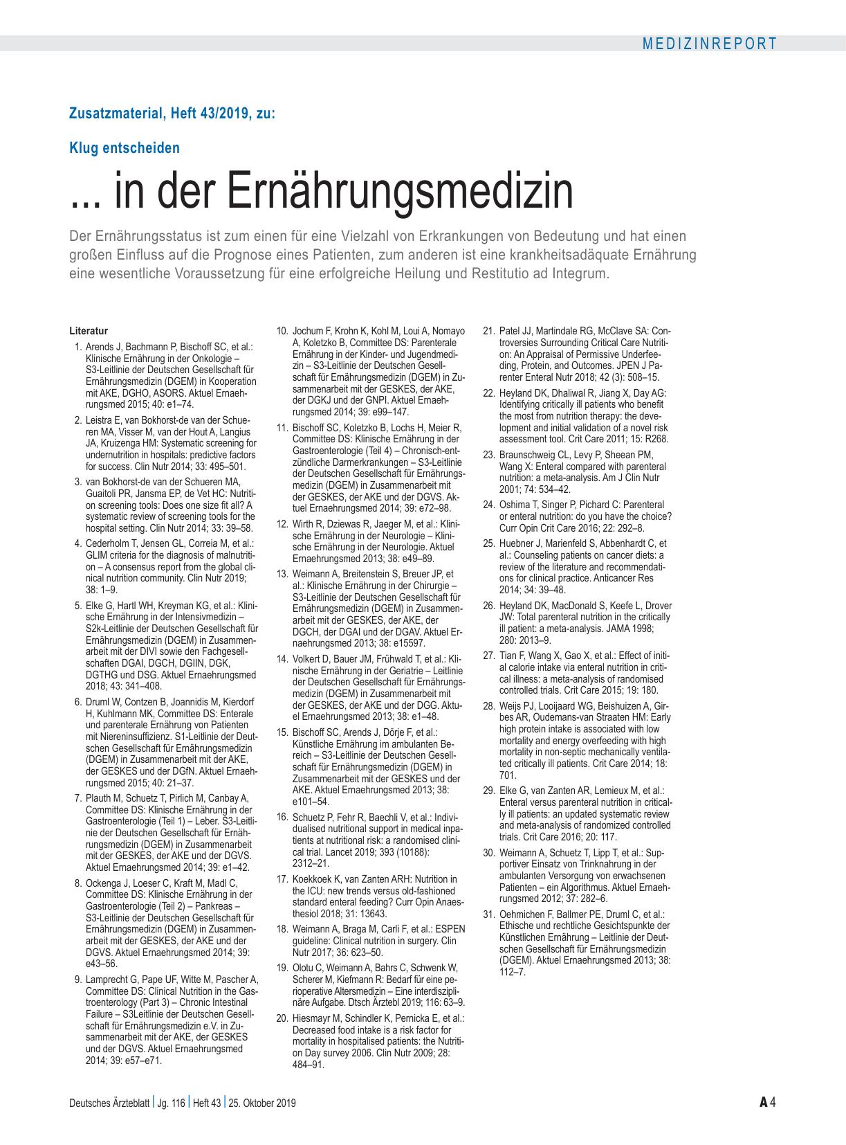 Vorschauseite 4: Klug entscheiden: ... in der Ernährungsmedizin