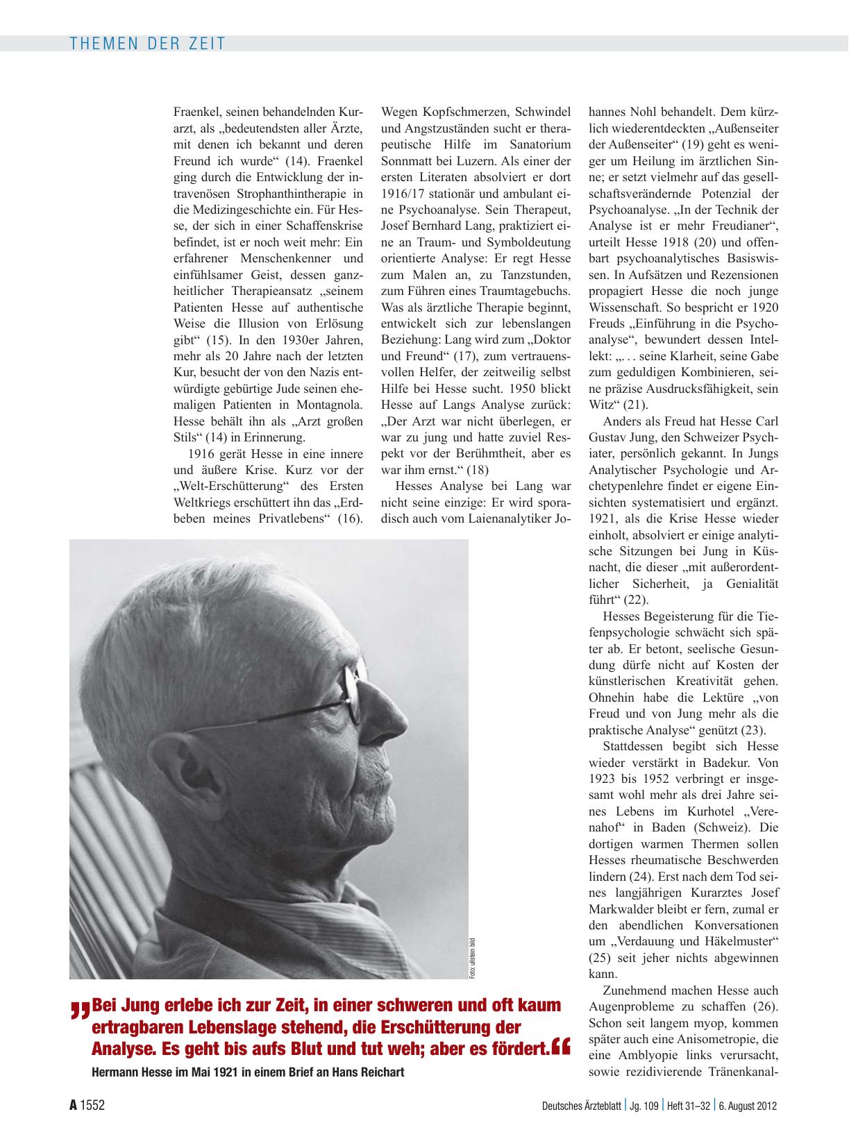 Vorschauseite 2: Hermann Hesse (1877–1962): Alles andere als ein robustes Naturell