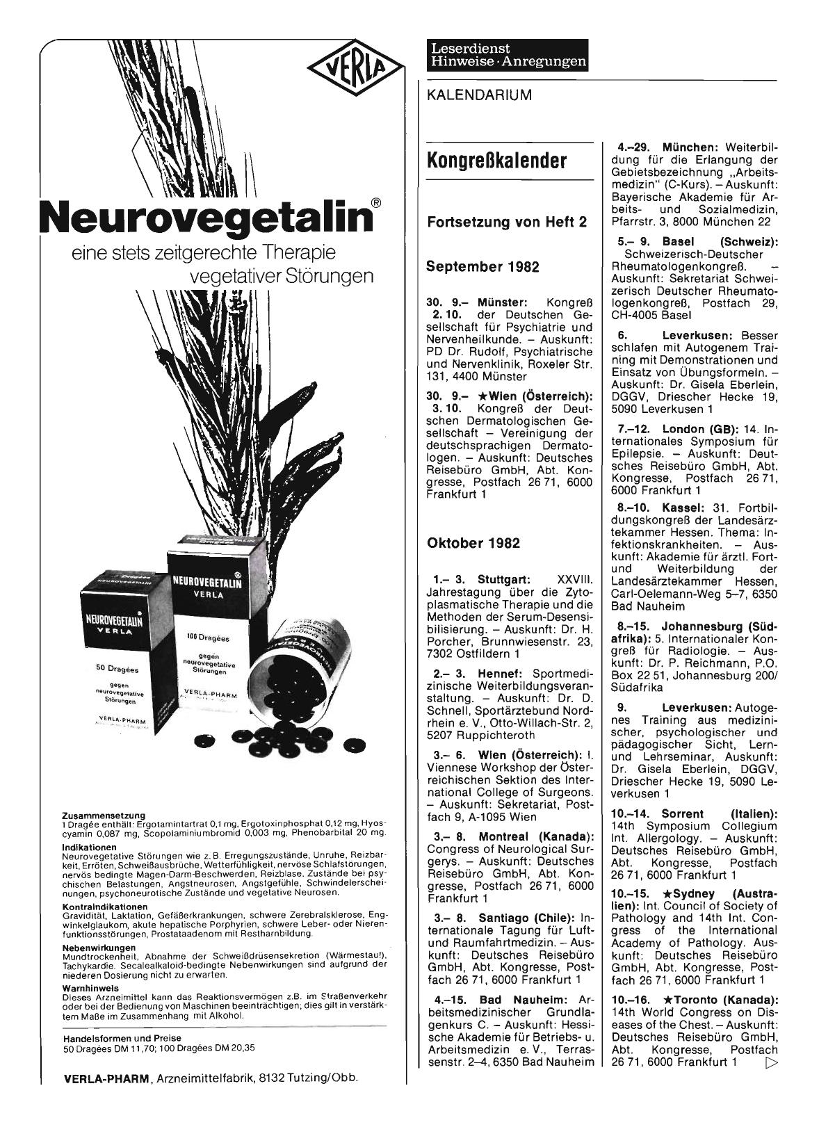Vorschauseite 1: Kongreßkalender