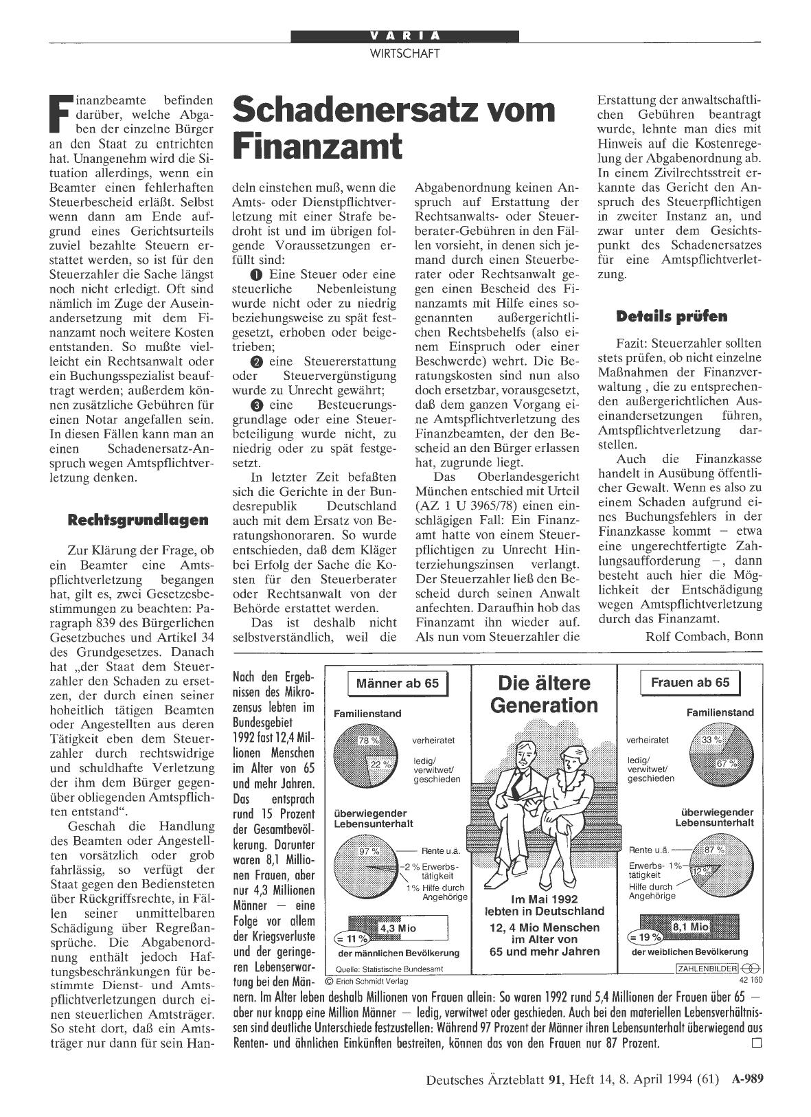 Vorschauseite 1: Die ältere Generation