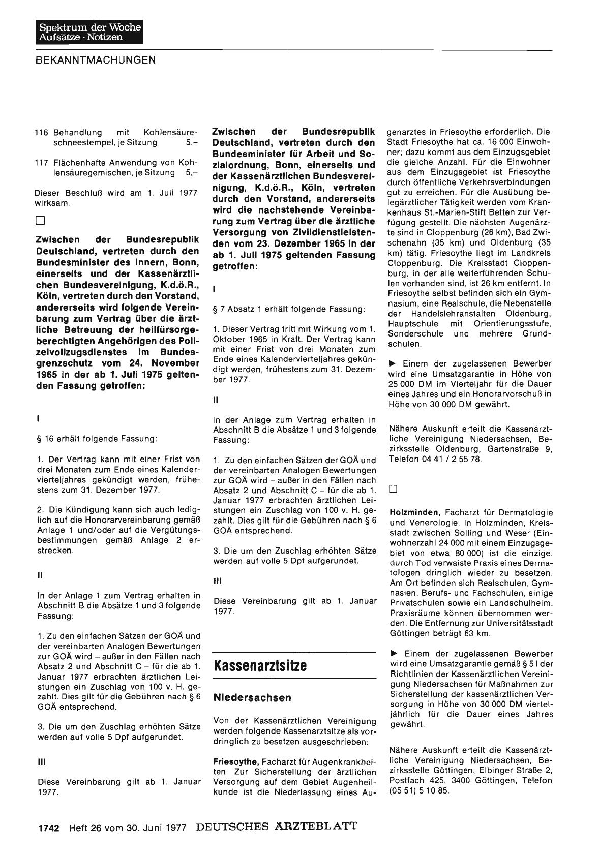 Vorschauseite 1: Kassenarztsitze