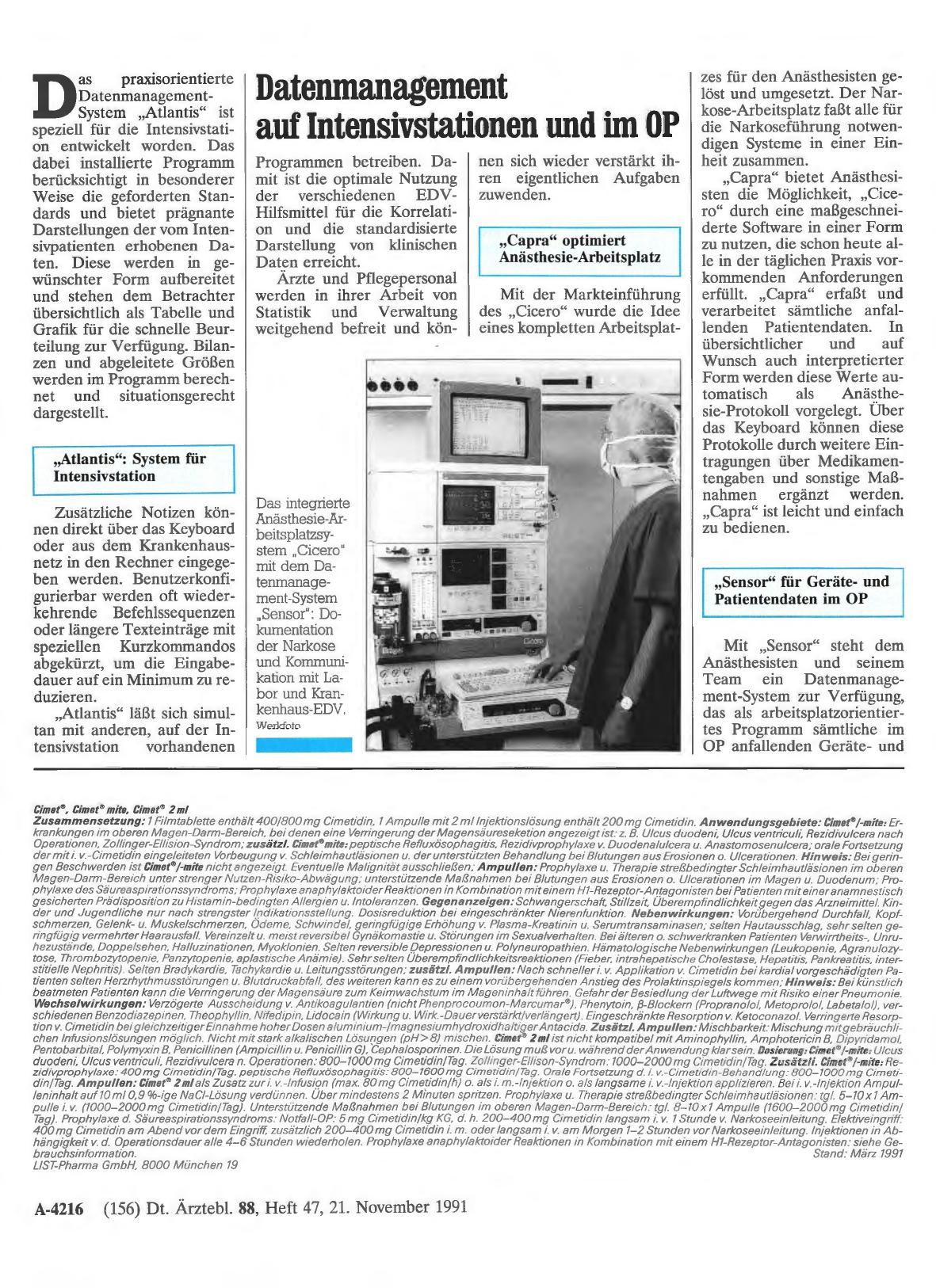 Vorschauseite 1: Datenmanagement auf Intensivstationen und im OP