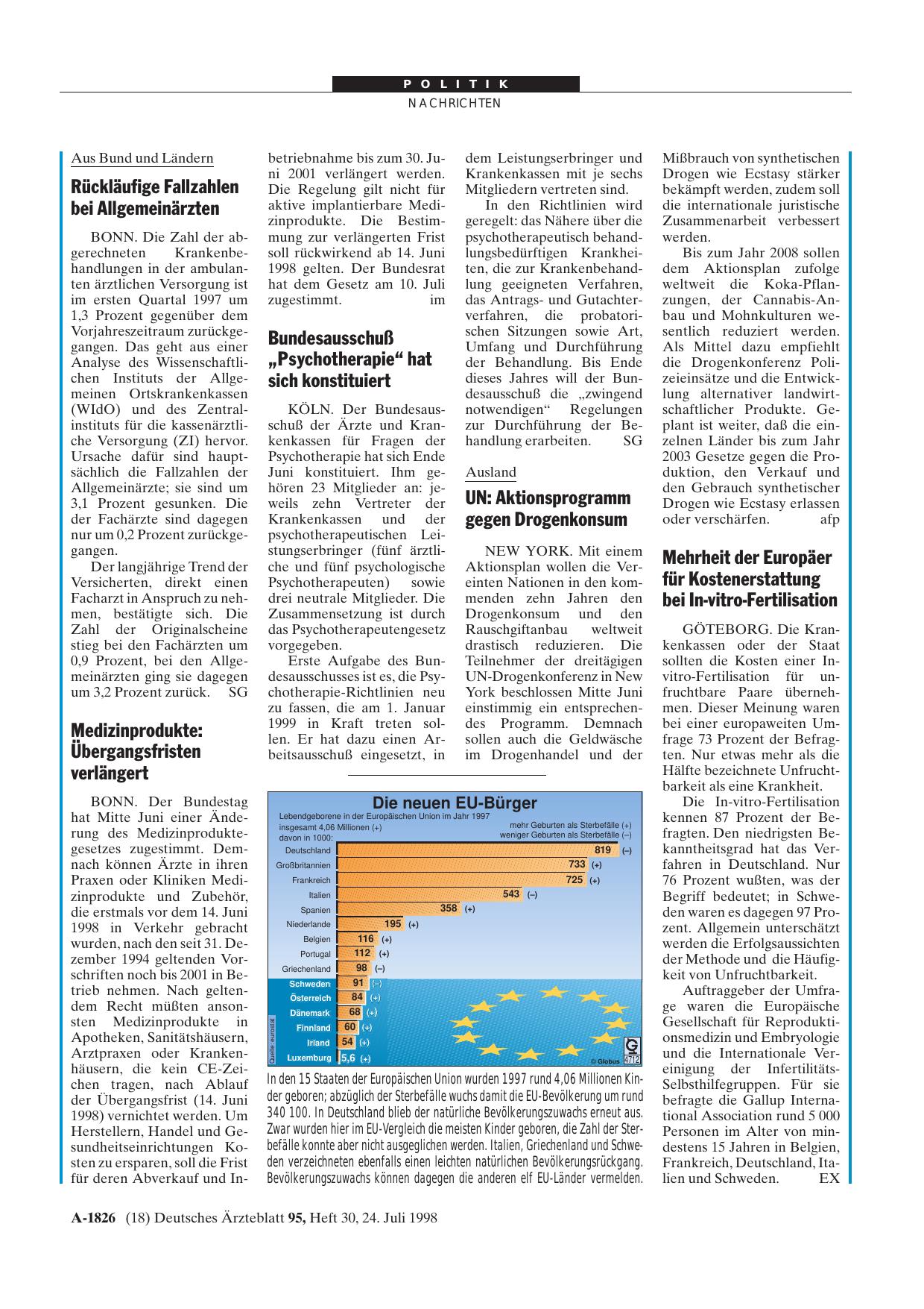 Vorschauseite 1: UN: Aktionsprogramm gegen Drogenkonsum