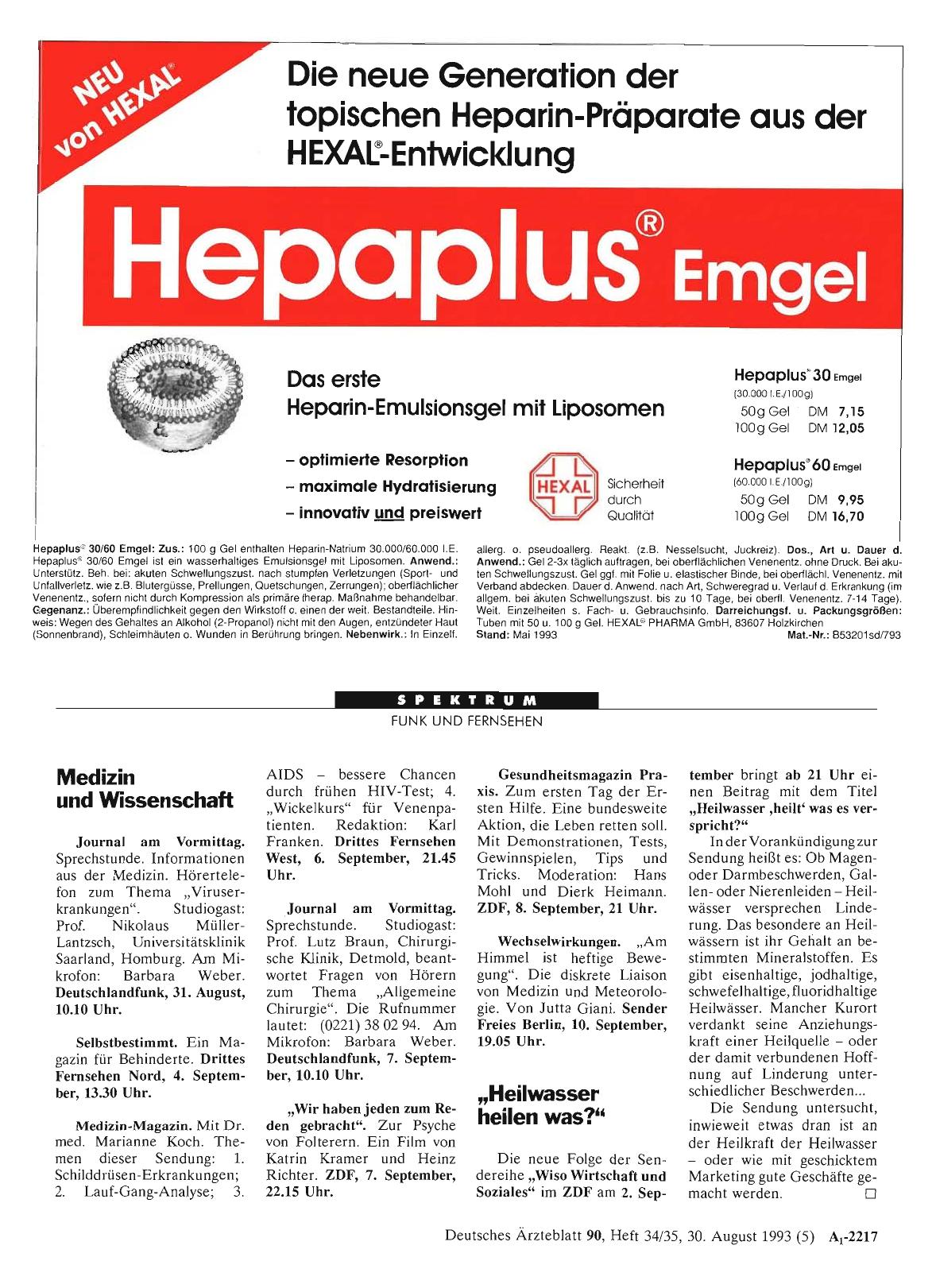 Vorschauseite 1: Medizin und Wissenschaft