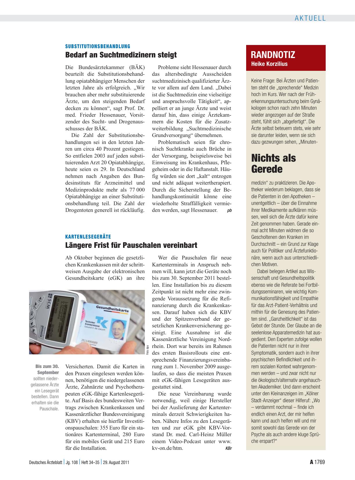Vorschauseite 1: Randnotiz: Nichts als Gerede
