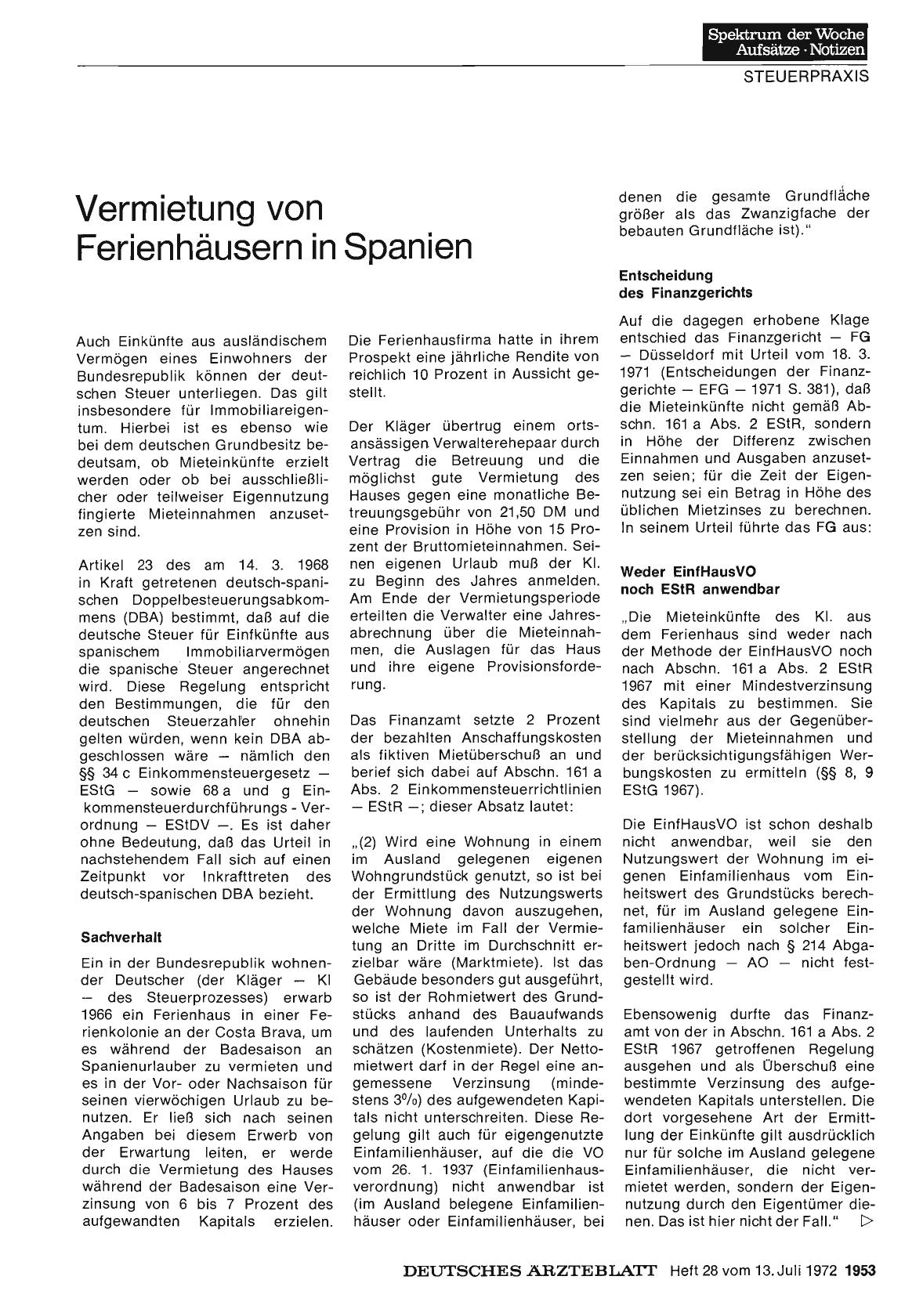 Vorschauseite 1: Vermietung von Ferienhäusern in Spanien