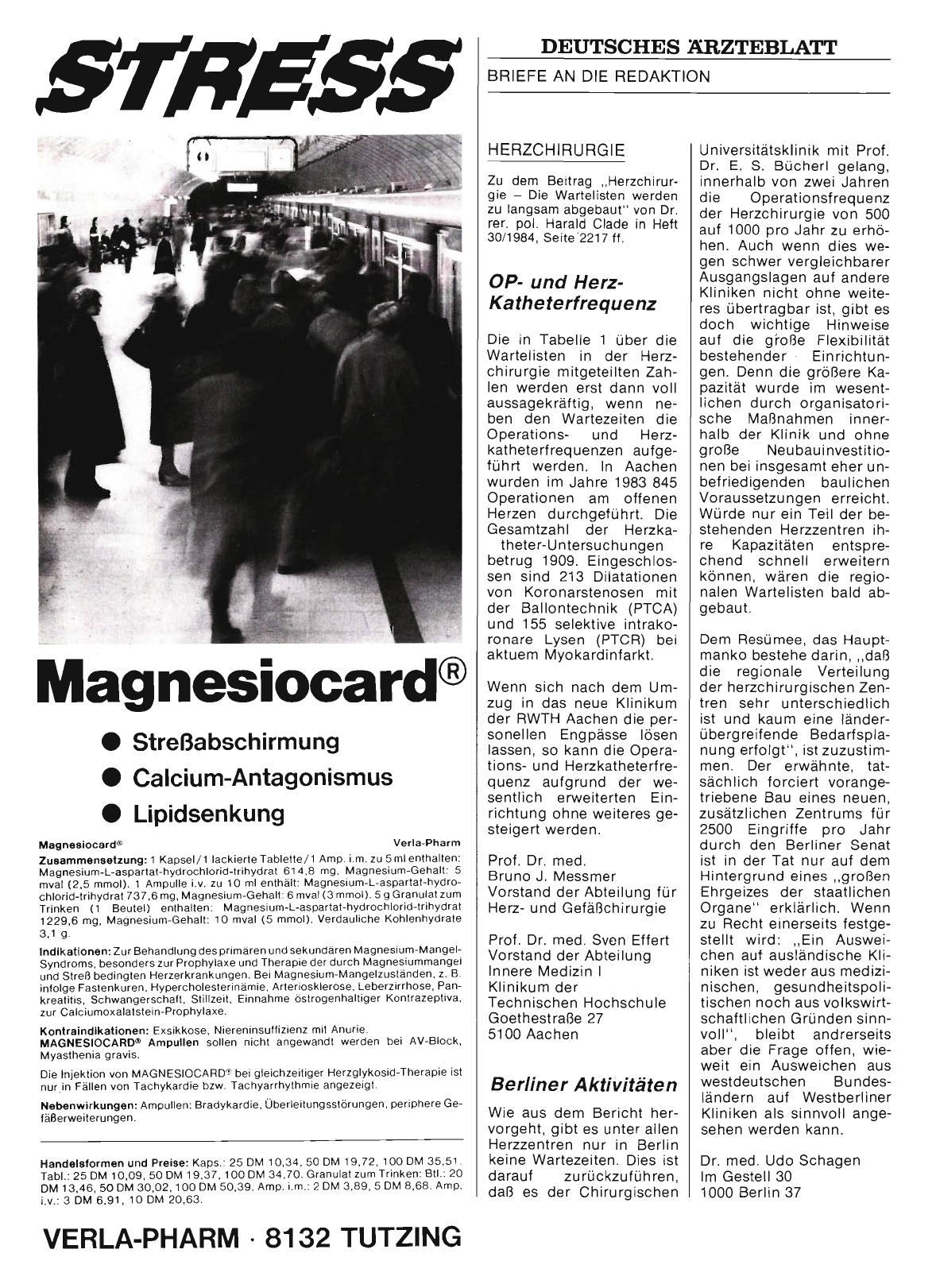 Vorschauseite 1: HERZCHIRURGIE: Berliner Aktivitäten
