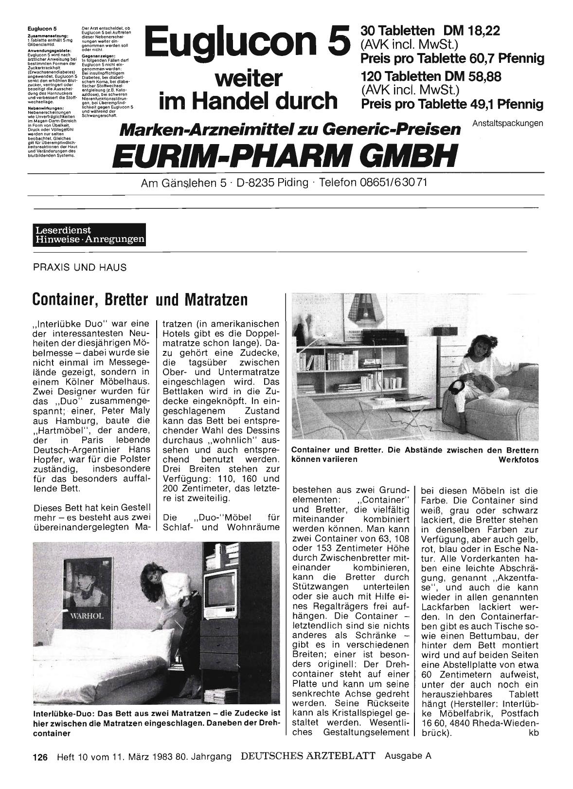 Vorschauseite 1: Container, Bretter und Matratzen