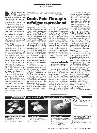 Vorschauseite 1: Itraconazol oei Onychomykosen Orale Puls-Therapie erfolgversprechend