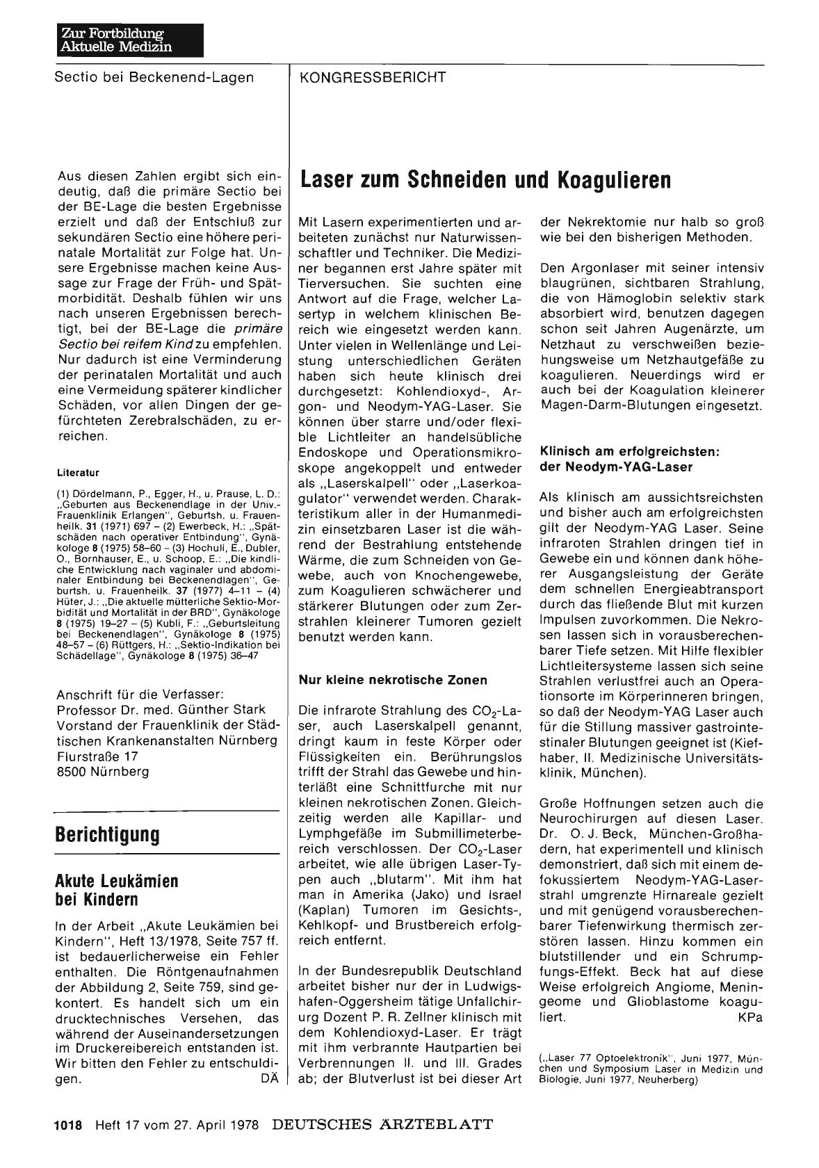 Vorschauseite 1: Laser zum Schneiden und Koagulieren