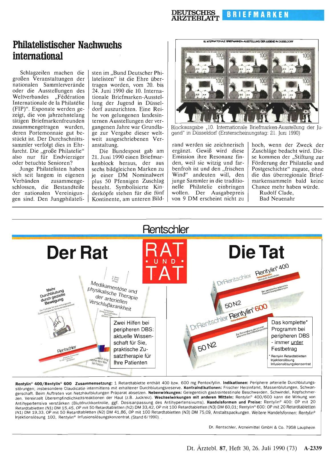 Vorschauseite 1: Philatelistischer Nachwuchs international