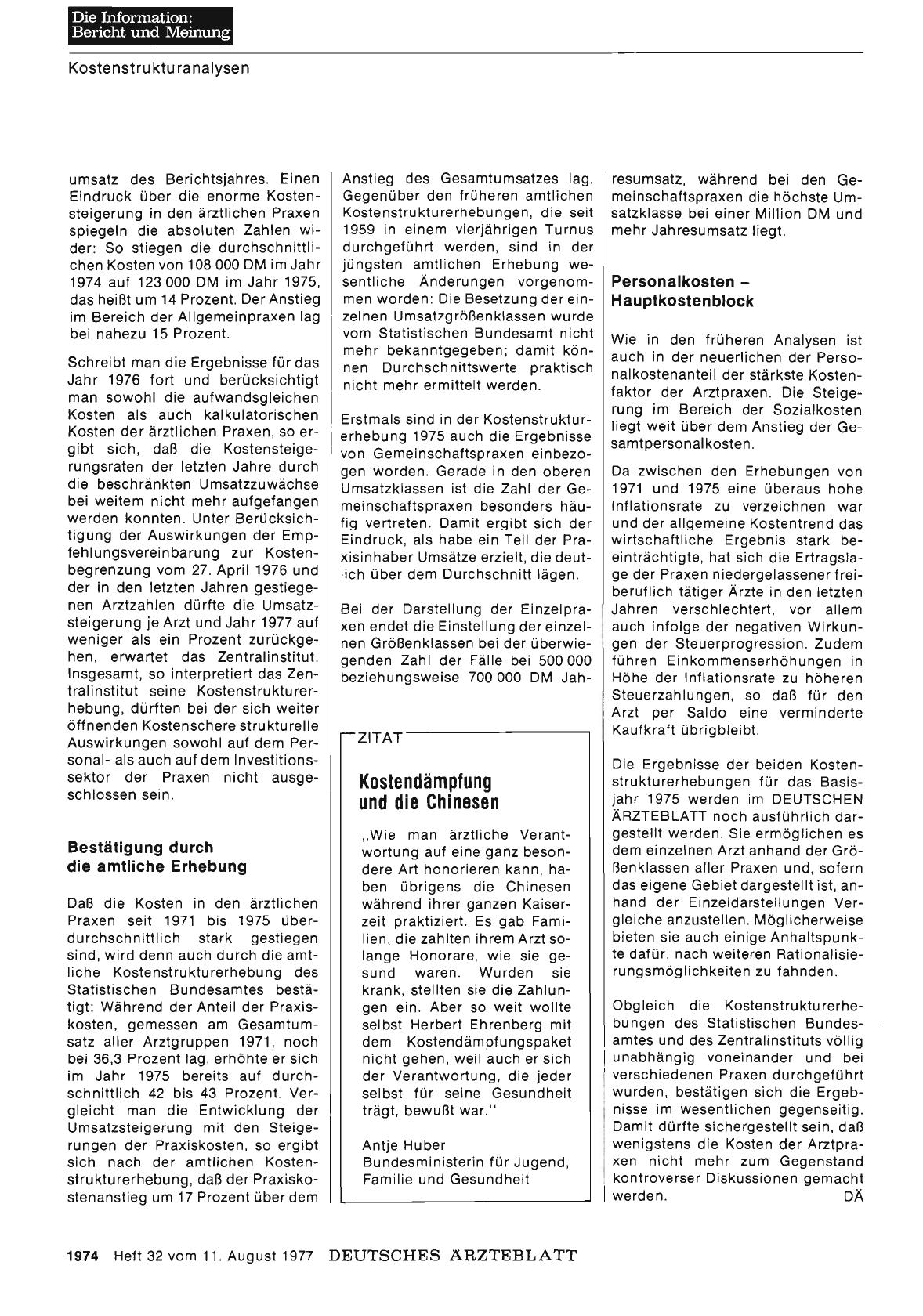 Vorschauseite 1: Kostendämpfung und die Chinesen