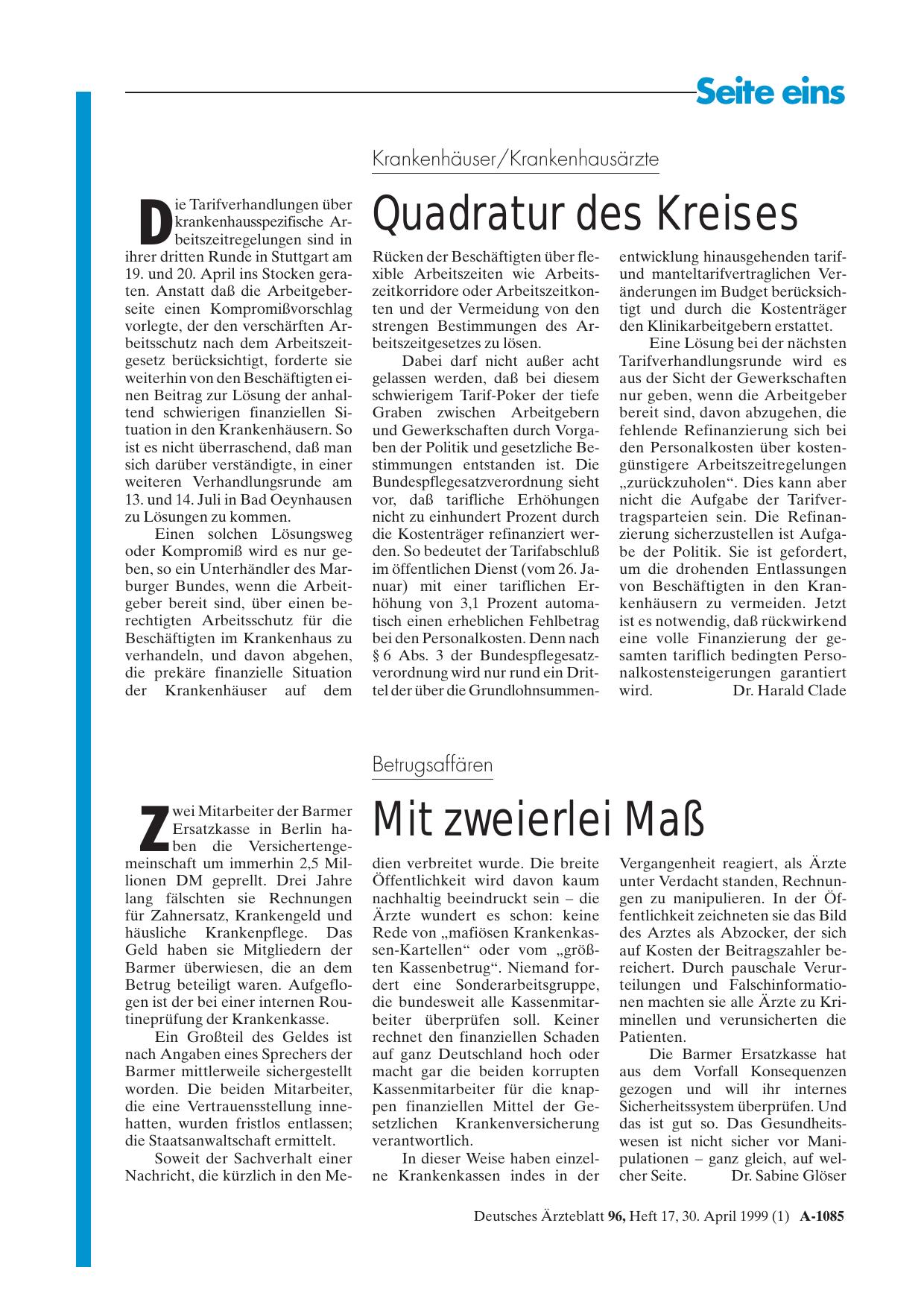 Vorschauseite 1: Betrugsaffären: Mit zweierlei Maß