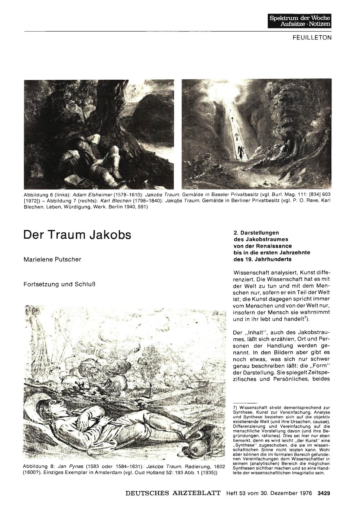 Vorschauseite 1: Der Traum Jakobs