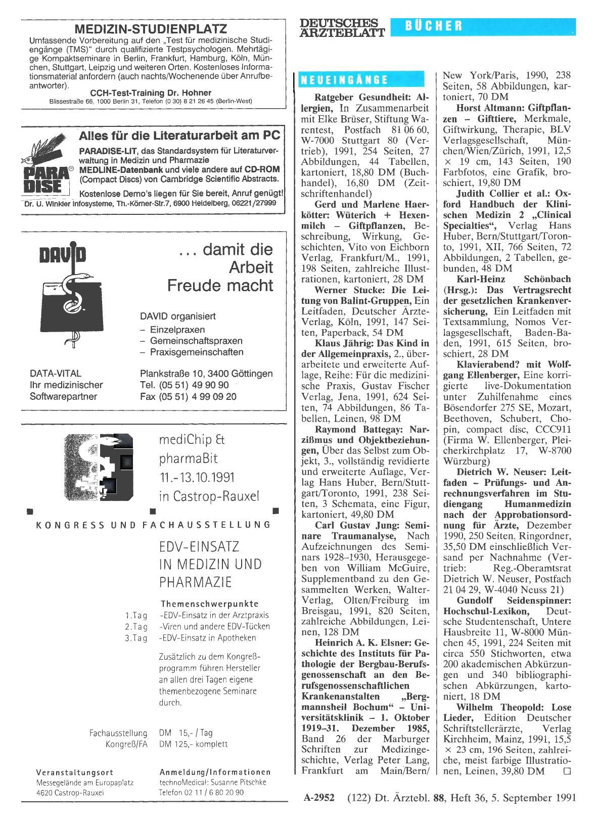 Vorschauseite 1: NEUEINGÄNGE