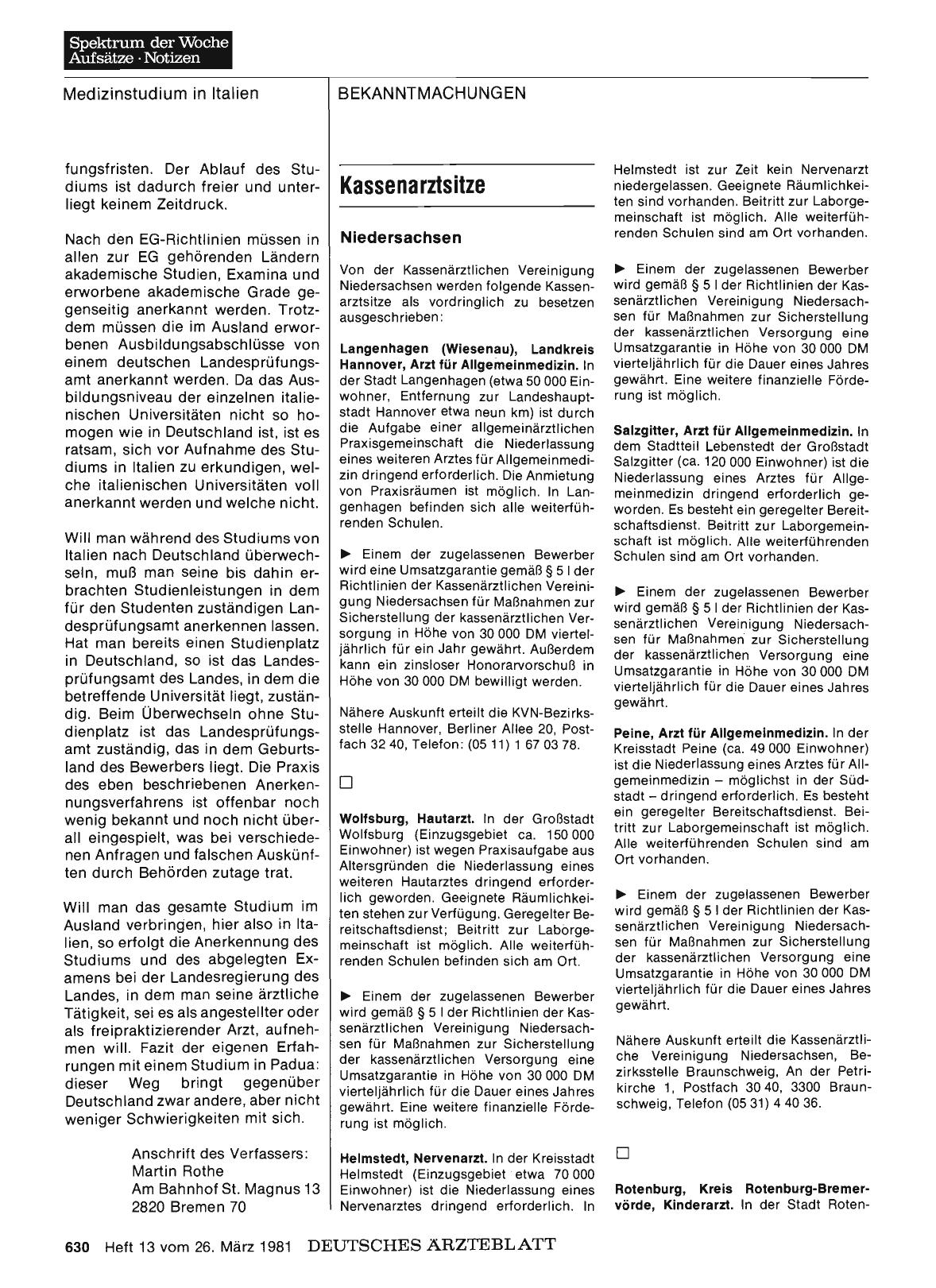 Vorschauseite 1: Kassenarztsitze