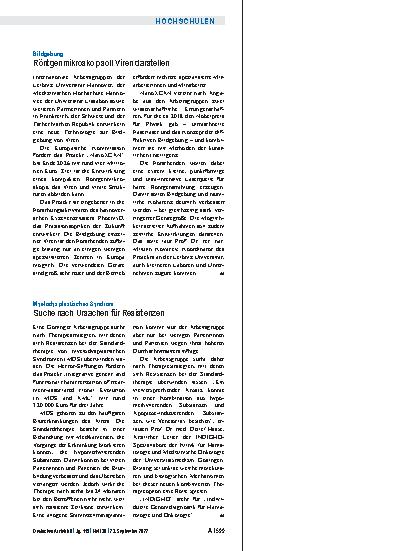 Vorschauseite 1: Myelodysplastisches Syndrom: Suche nach Ursachen für Resistenzen
