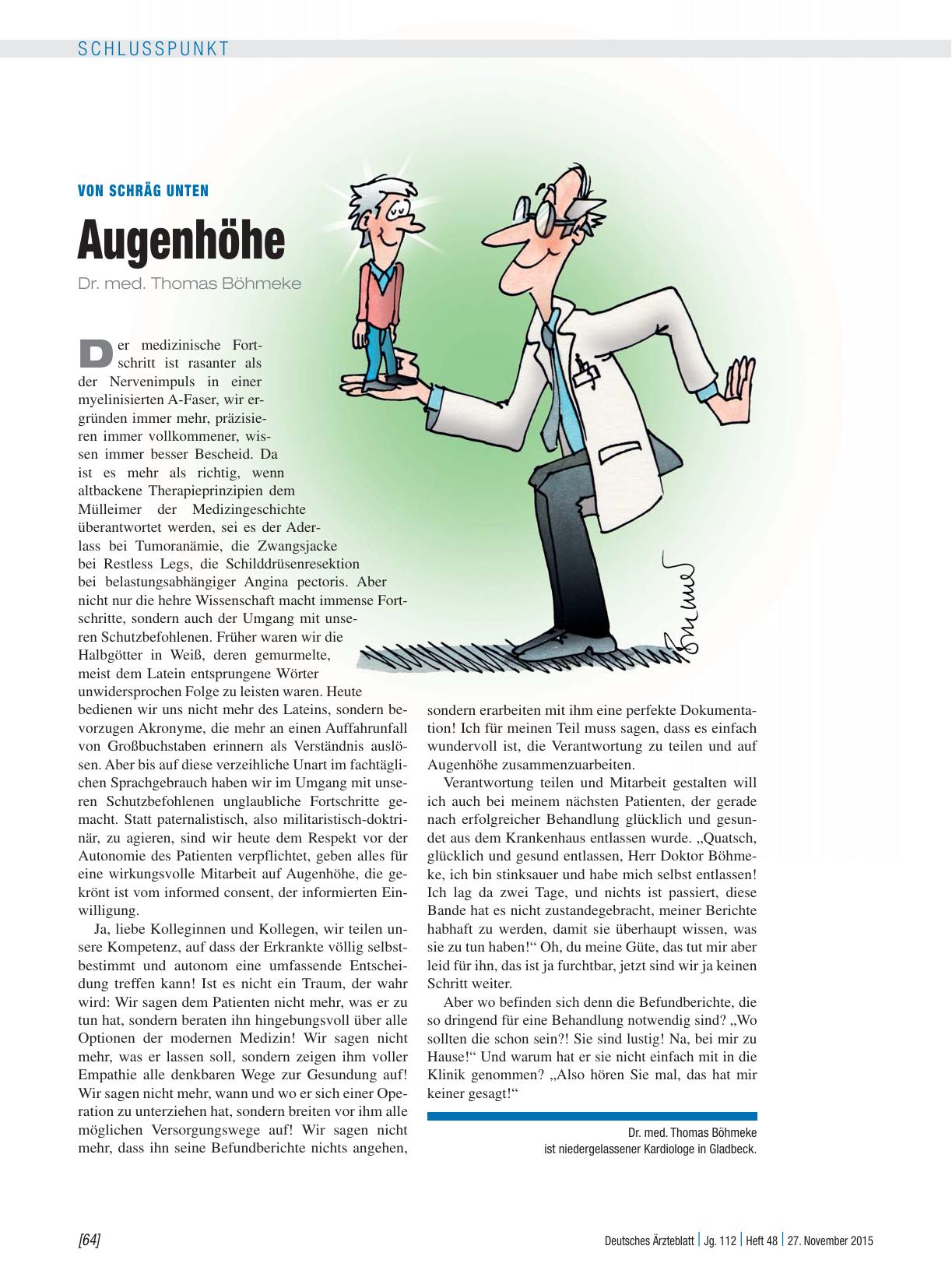Vorschauseite 1: Von schräg unten: Augenhöhe
