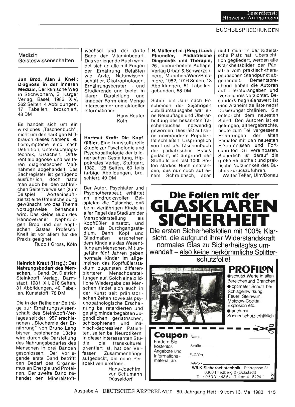 Vorschauseite 1: Medizin — Geisteswissenschaften