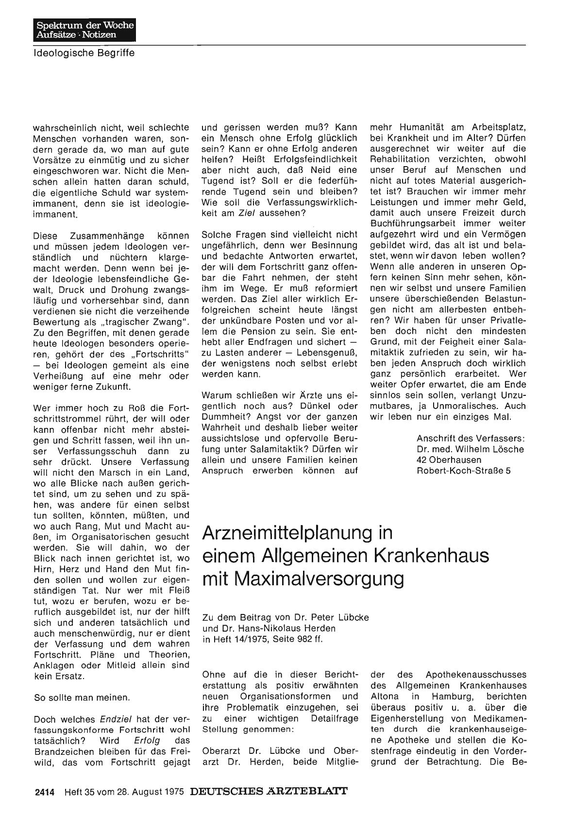Vorschauseite 1: Arzneimittelplanung in einem Allgemeinen Krankenhaus mit Maximalversorgung