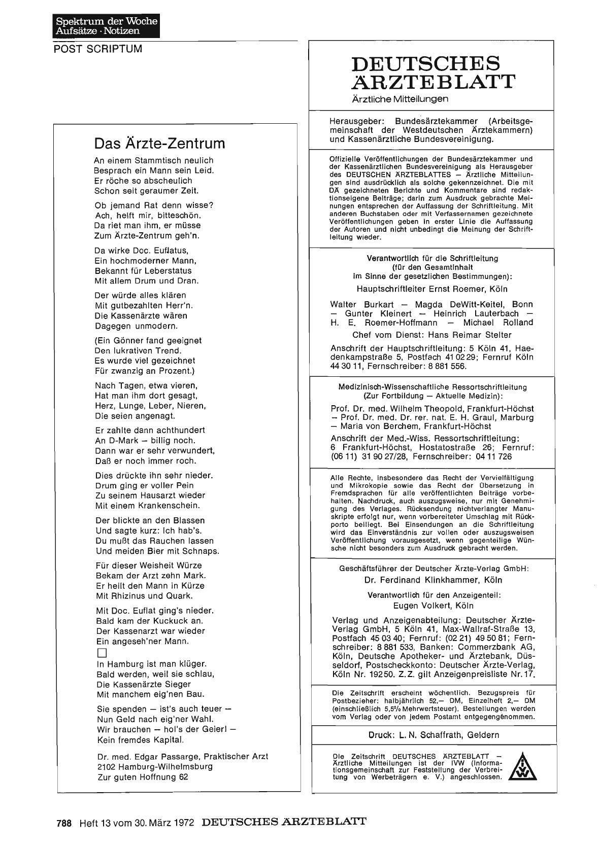 Vorschauseite 1: Das Ärzte-Zentrum