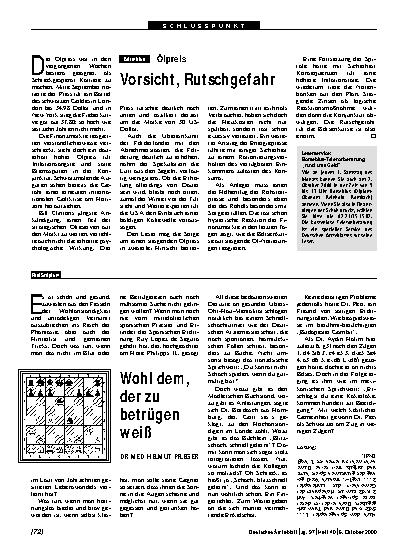 Vorschauseite 1: Ölpreis: Vorsicht, Rutschgefahr
