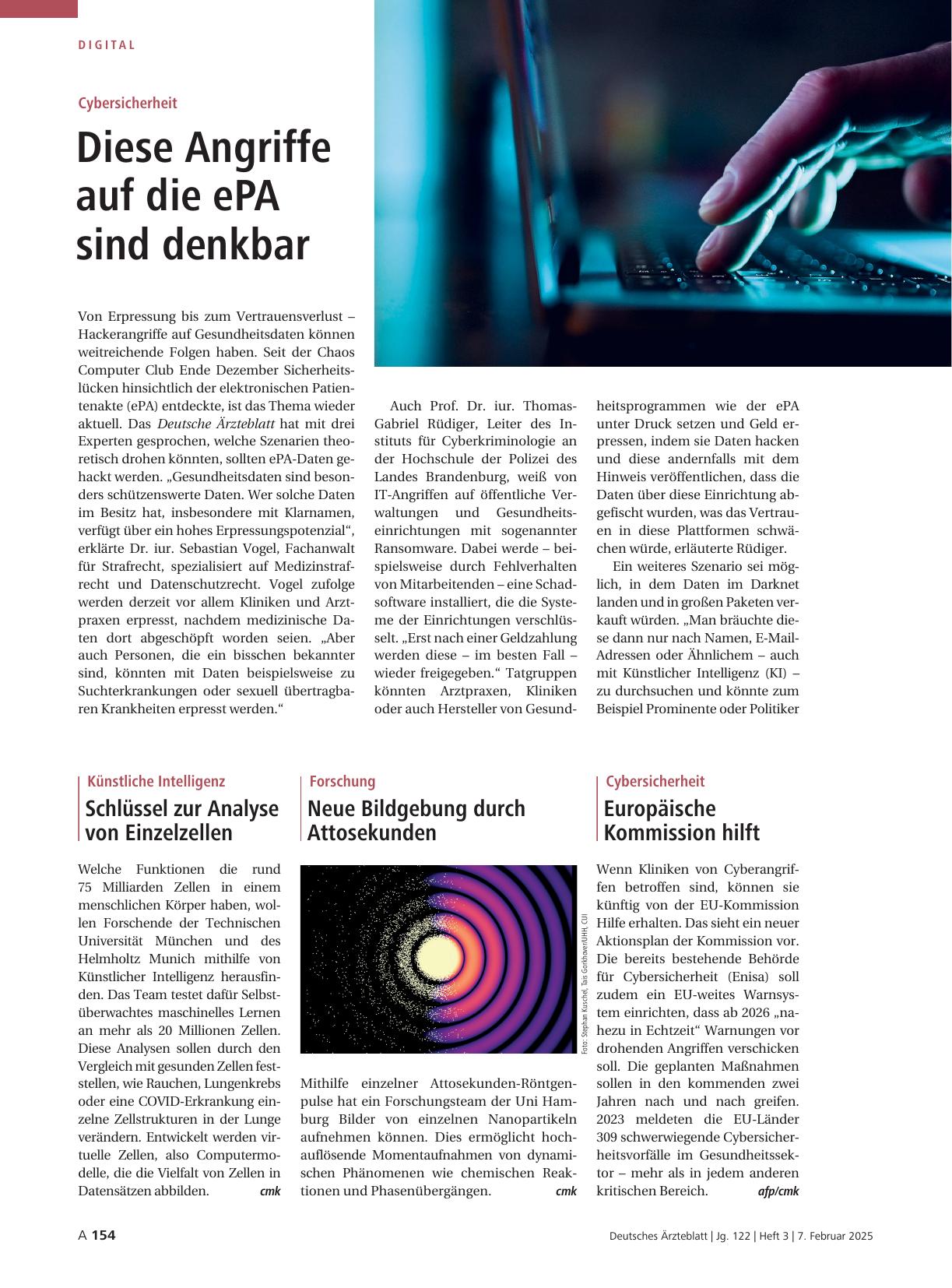 Vorschauseite 1: Künstliche Intelligenz: Schlüssel zur Analyse von Einzelzellen