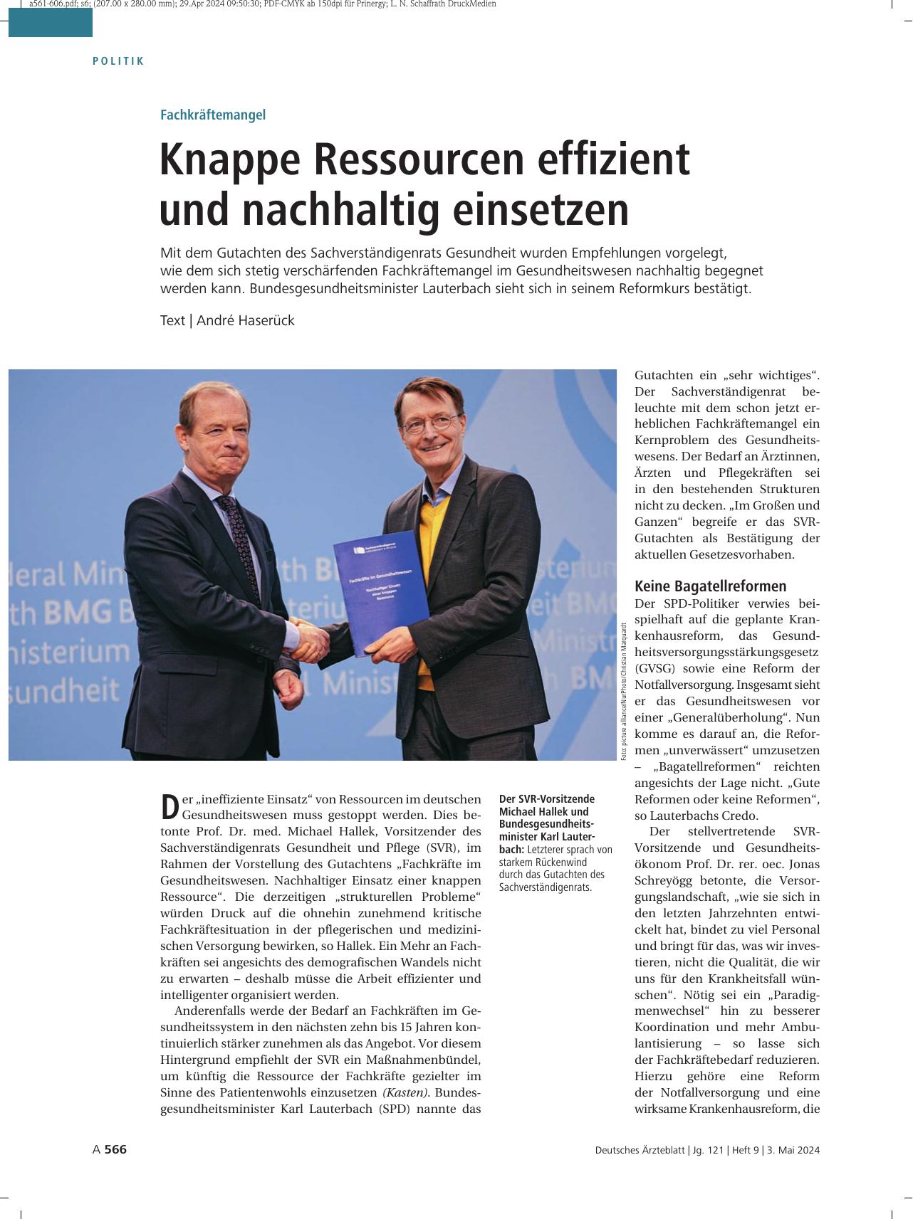 Vorschauseite 1: Fachkräftemangel: Knapp Ressourcen effizient und nachhaltig einsetzen
