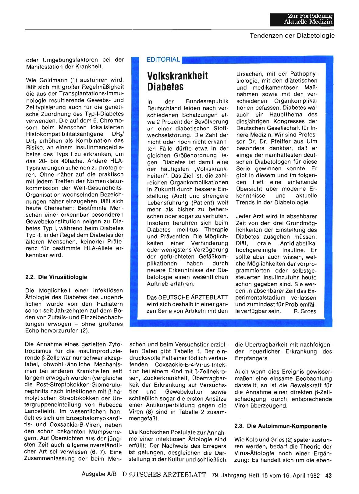 Vorschauseite 1: Volkskrankheit Diabetes