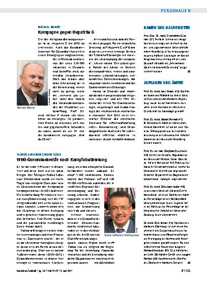 Vorschauseite 1: Namen und Nachrichten