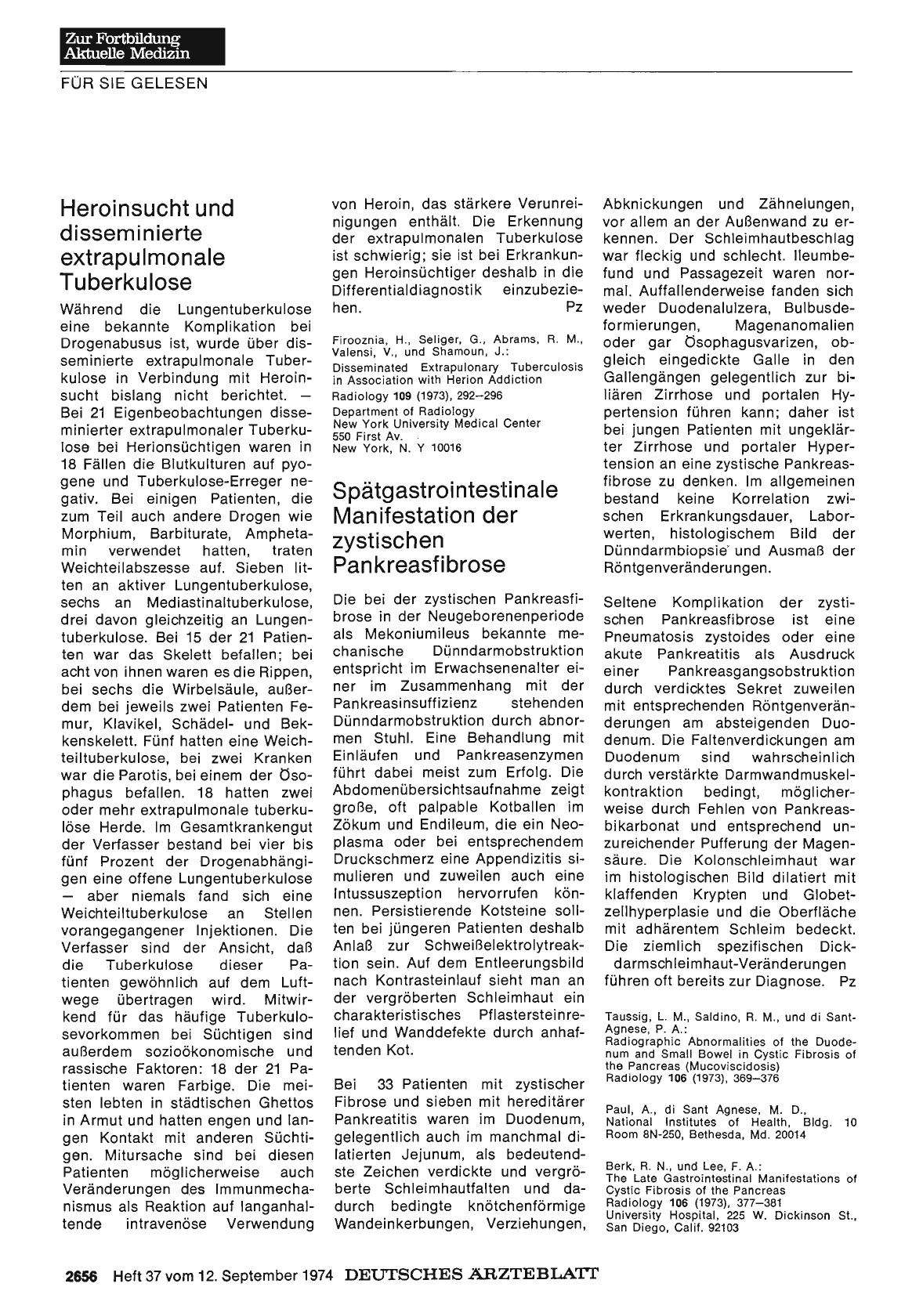Vorschauseite 1: Heroinsucht und disseminierte extrapulmonale Tuberkulose