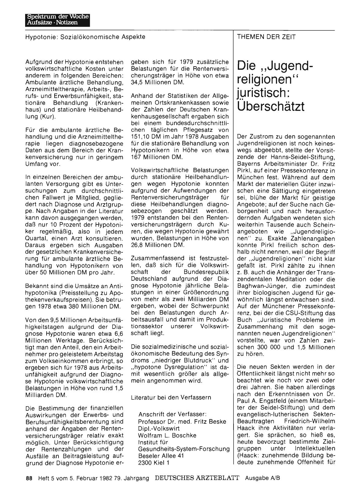 Vorschauseite 1: Die „Jugendreligionen“ juristisch: Überschätzt
