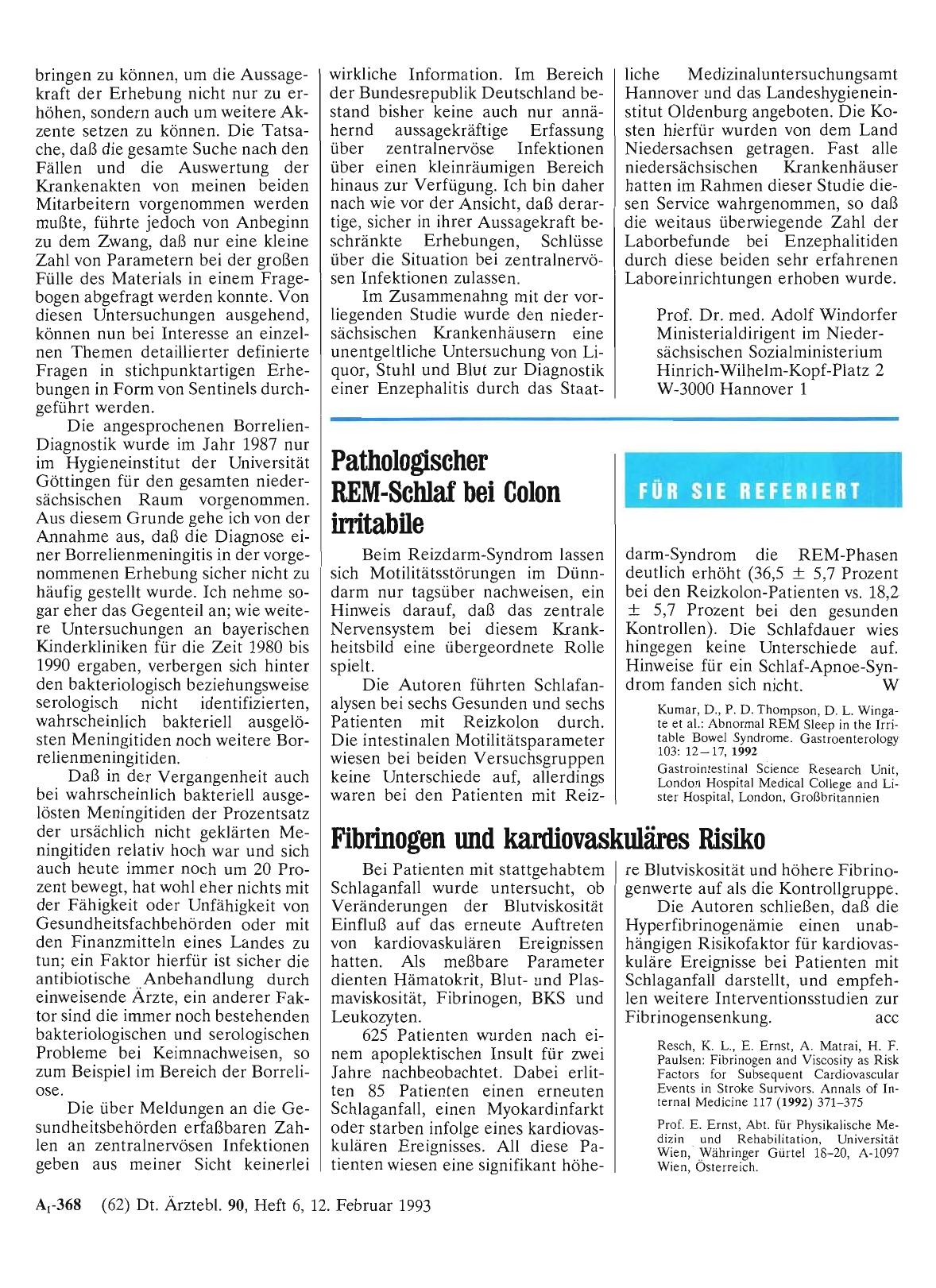 Vorschauseite 1: Pathologischer REM-Schlaf bei Colon irritabile