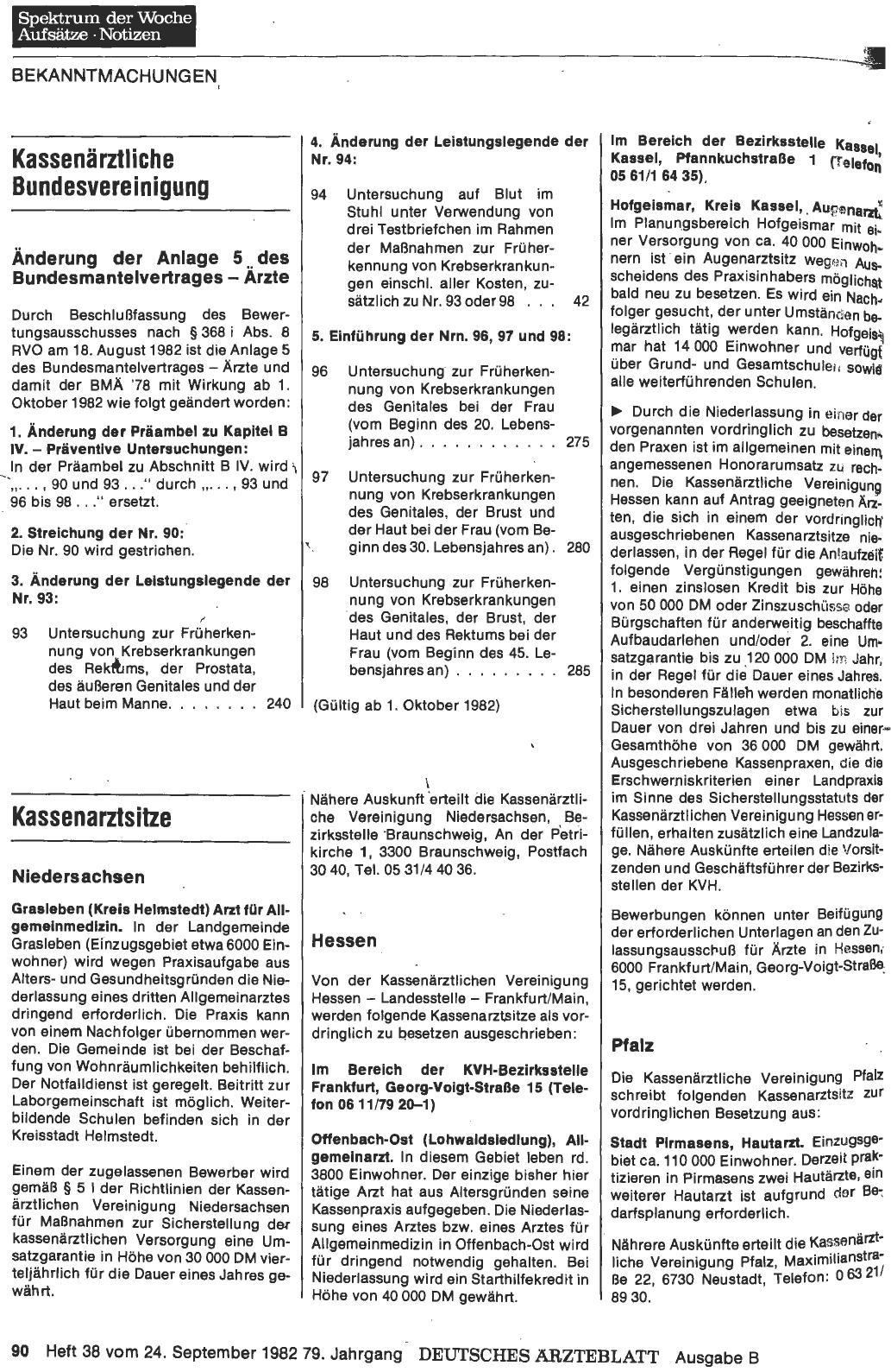 Vorschauseite 1: Kassenarztsitze