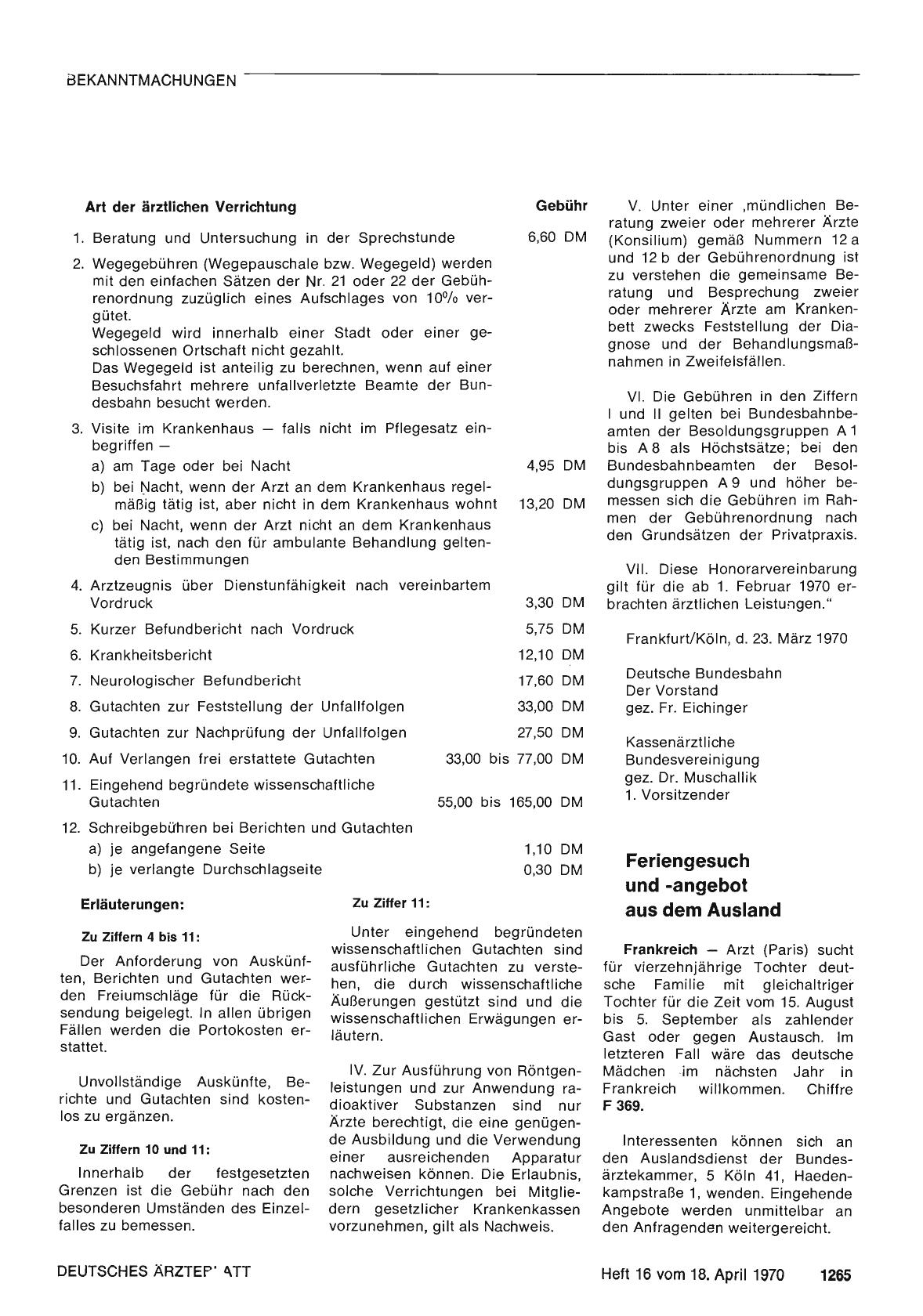 Vorschauseite 1: Feriengesuch und -angebot aus dem Ausland