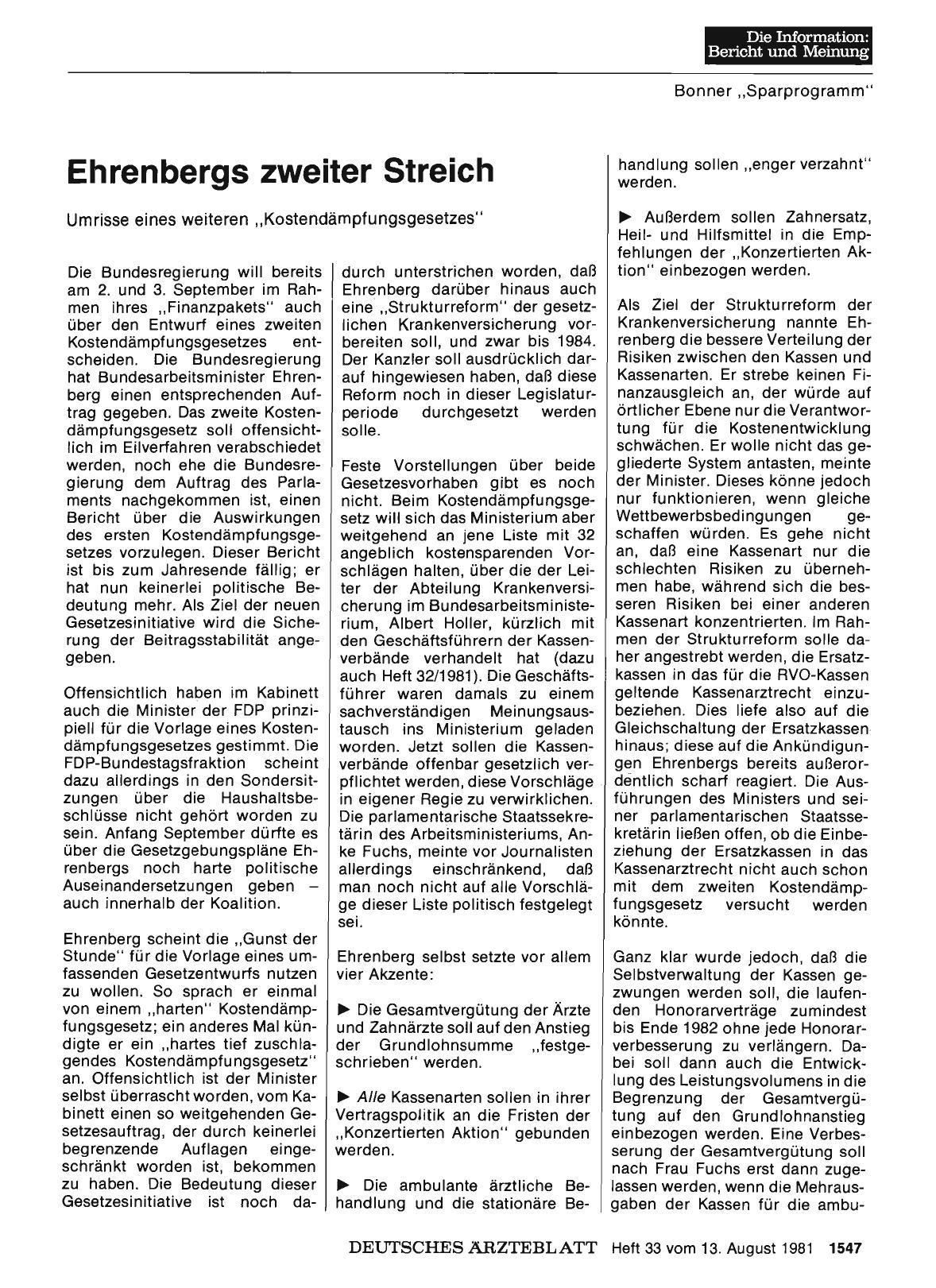 Vorschauseite 1: Ehrenbergs zweiter Streich