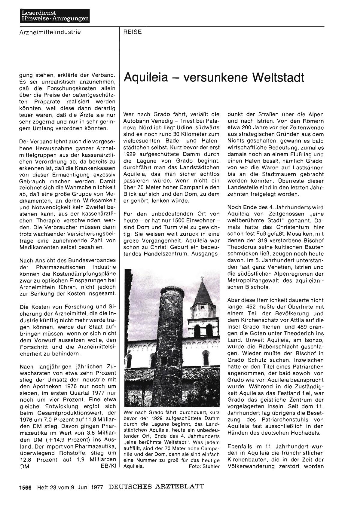 Vorschauseite 1: Aquileia — versunkene Weltstadt