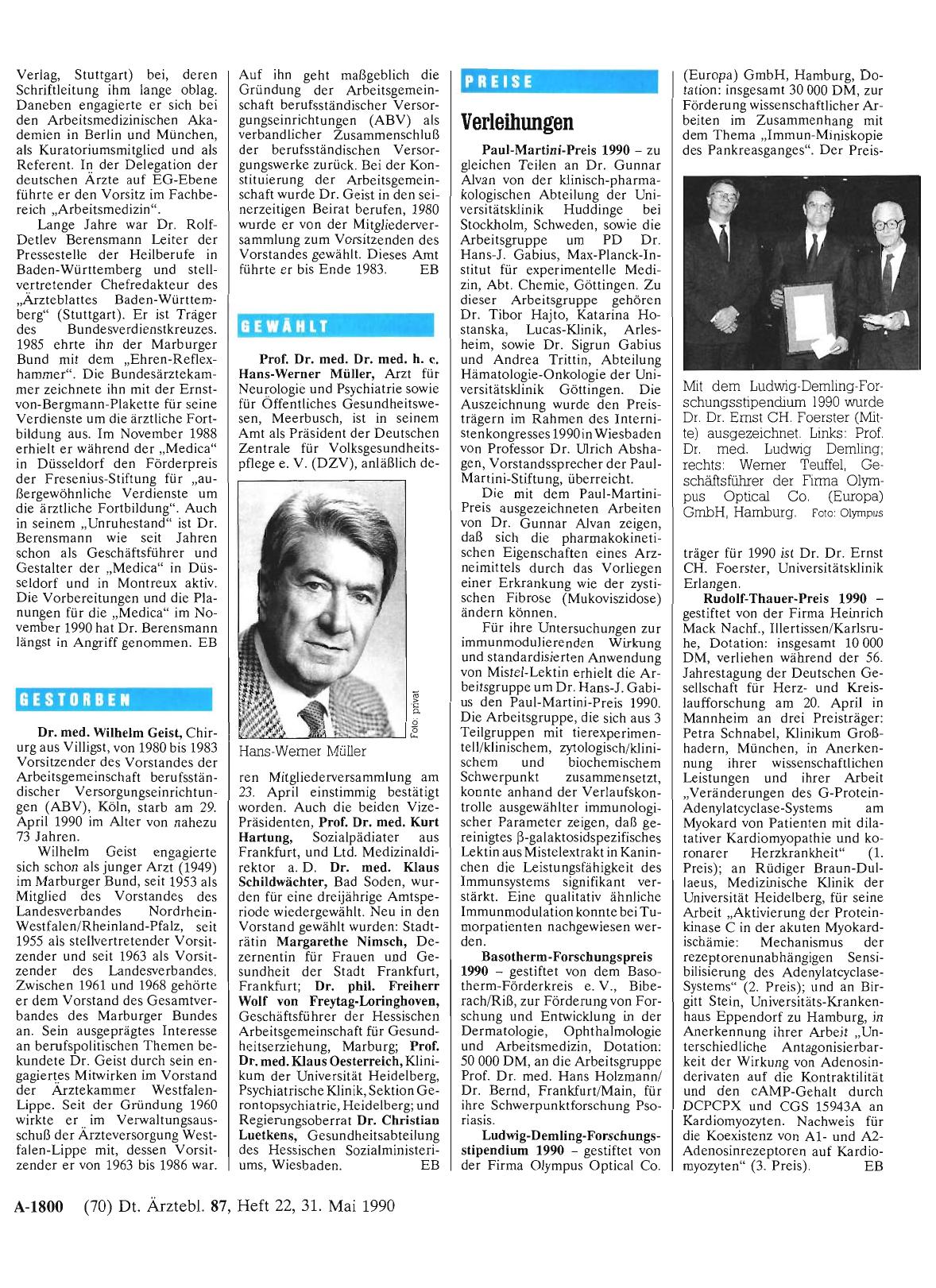 Vorschauseite 1: Gestorben