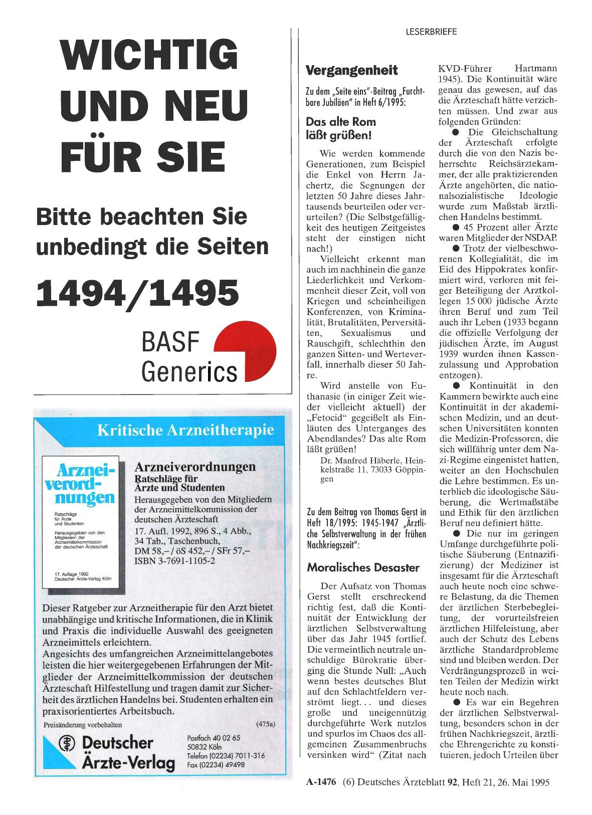 Vorschauseite 1: Vergangenheit: Moralisches Desaster
