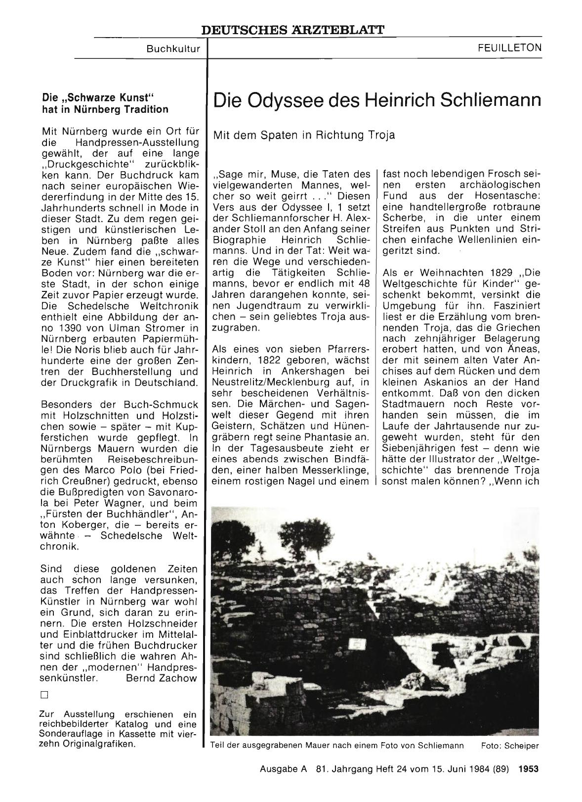 Vorschauseite 1: Die Odyssee des Heinrich Schliemann