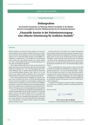 Vorschauseite 2: Änderung der Richtlinien gemäß § 16 Abs. 1 S. 1 Nrn. 2 u. 5 TPG für die Wartelistenführung und die Organvermittlung – 1. Lesungen.
