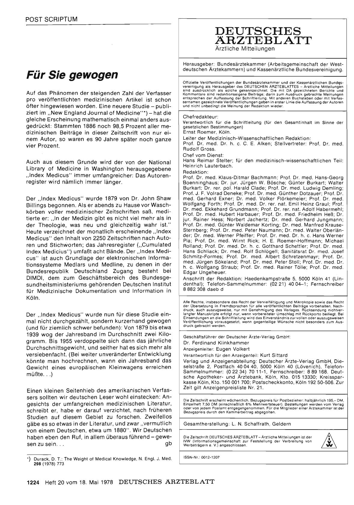 Vorschauseite 1: Für Sie gewogen