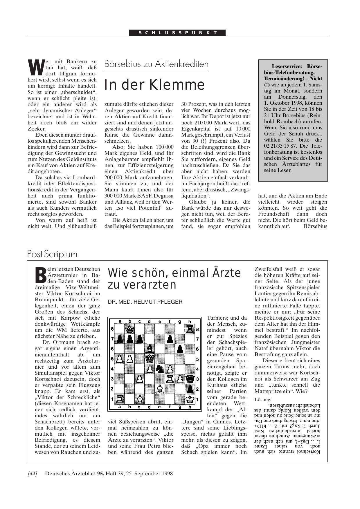 Vorschauseite 1: Börsebius zu Aktienkrediten: In der Klemme