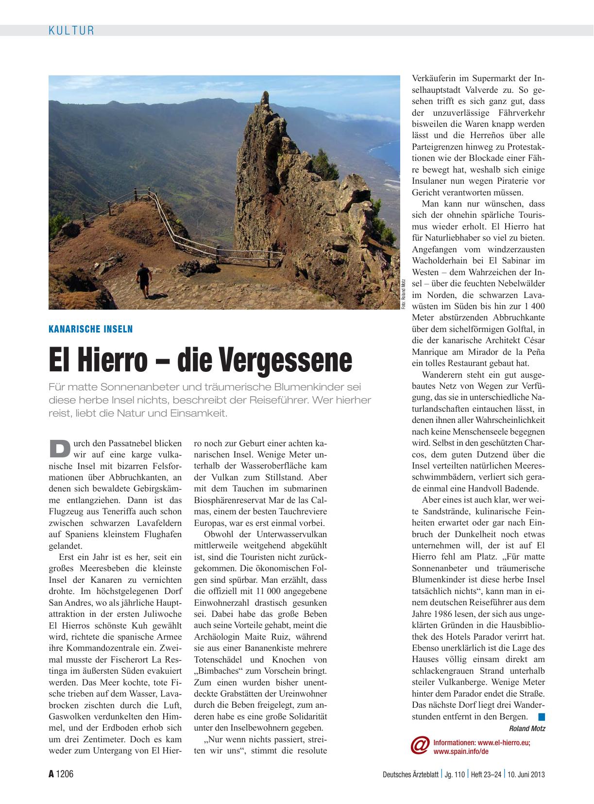 Vorschauseite 1: Kanarische Inseln: El Hierro – die Vergessene