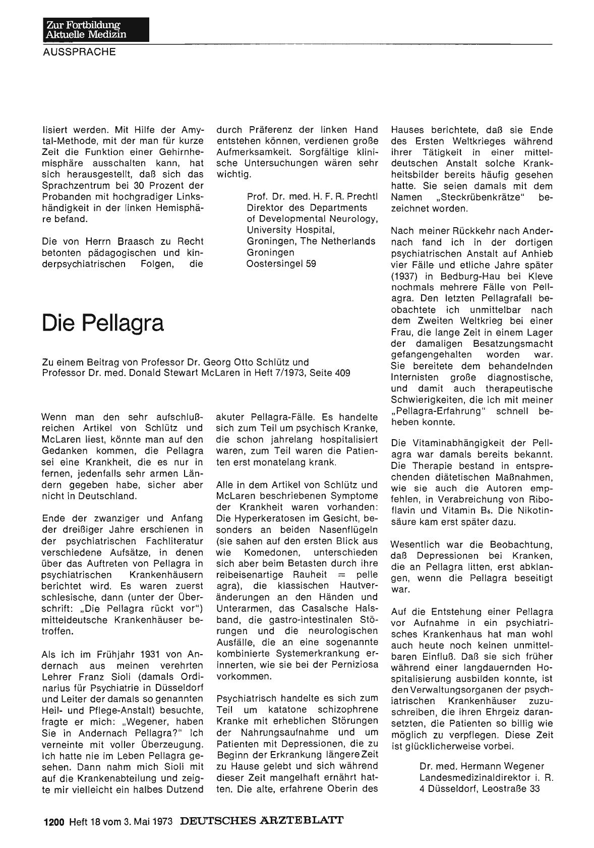 Vorschauseite 1: Die Pellagra