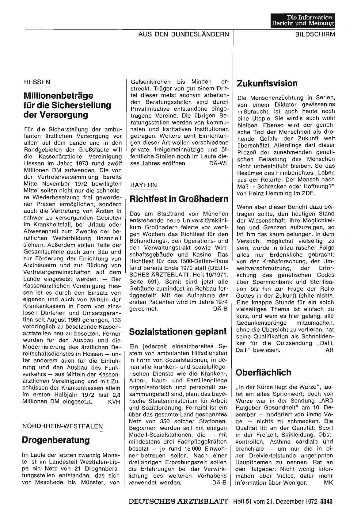 Vorschauseite 1: Nordrhein-Westfalen: Drogenberatung