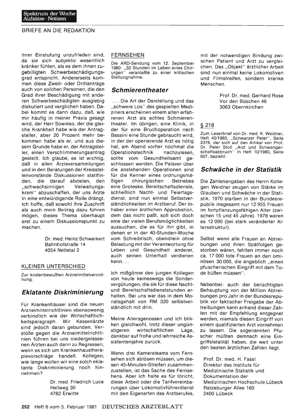 Vorschauseite 1: FERNSEHEN: Schmierentheater