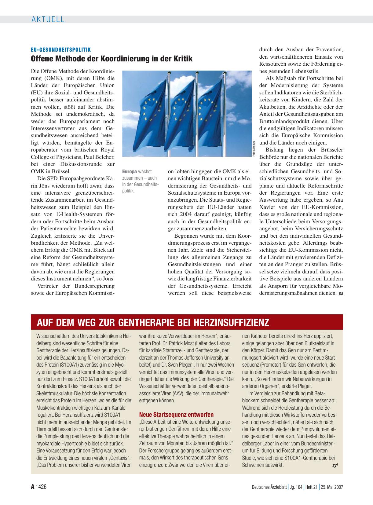 Vorschauseite 1: Auf dem Weg zur Gentherapie bei Herzinsuffizienz