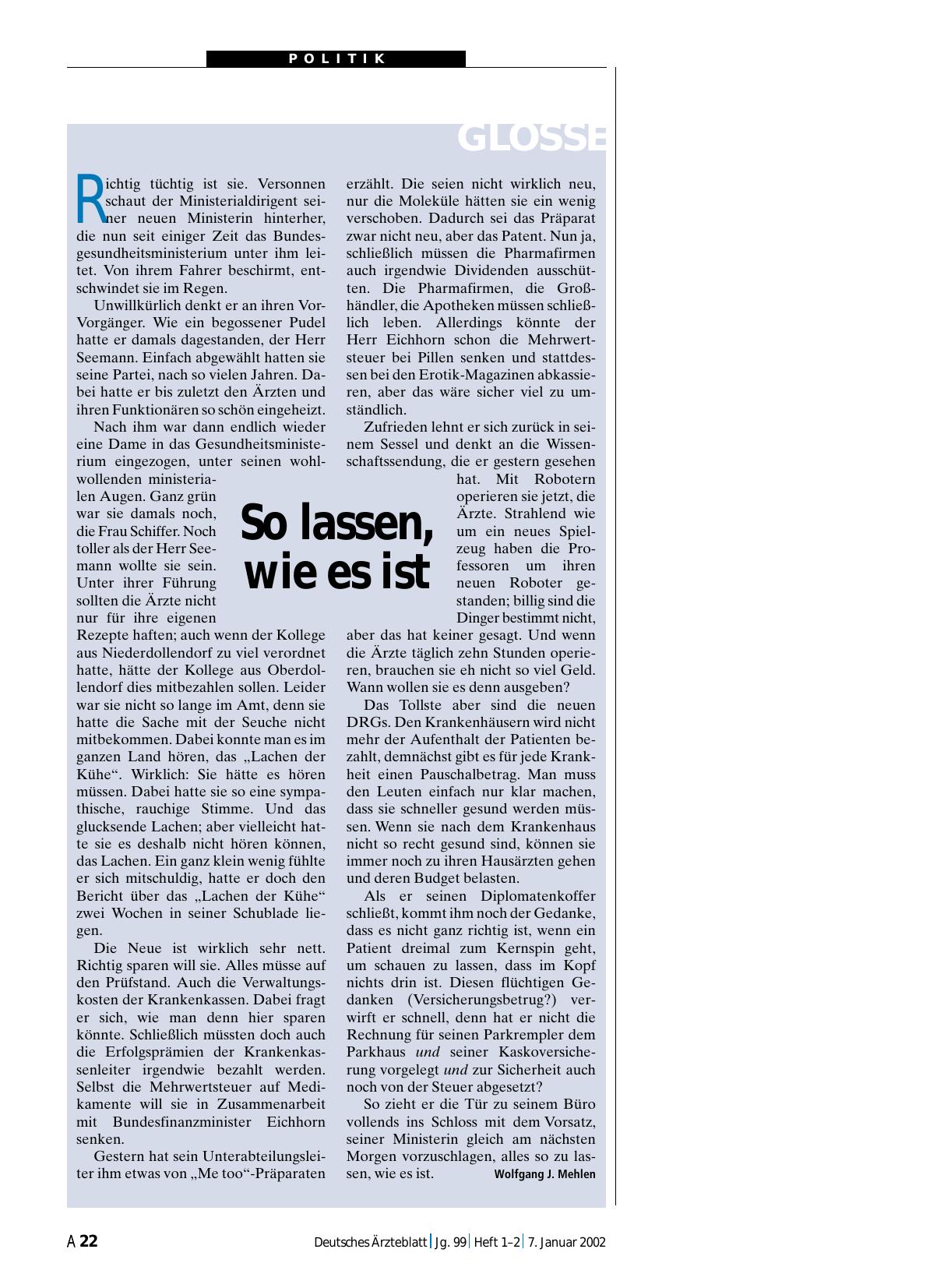Vorschauseite 1: So lassen, wie es ist