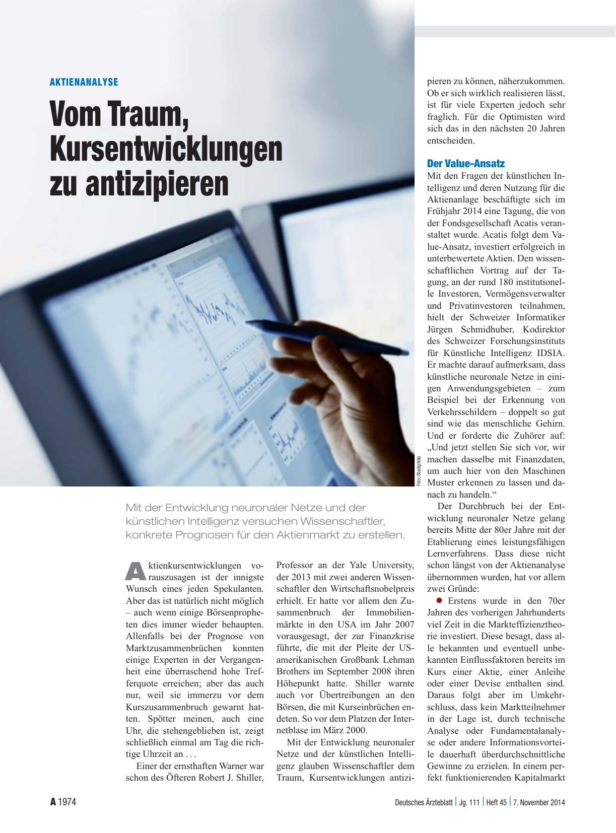 Vorschauseite 1: Aktienanalyse: Vom Traum, Kursentwicklungen zu antizipieren